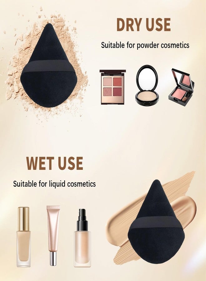 braxan Triangle Makeup Powder Puff, 60pcs Setting Powder Puffs, This Cosmetic Wedges For Face, Under Eyes And Neck, Velvet Material - Image 4
